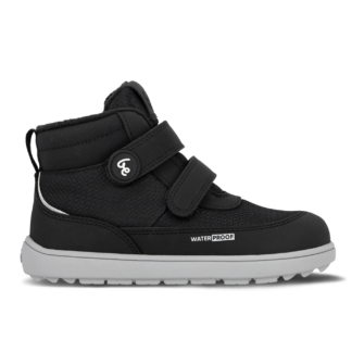 Dětské zimní barefoot boty Be Lenka Zippu Junior - Black & Grey