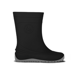 Dětské barefoot gumáky Be Lenka Pudds - Black